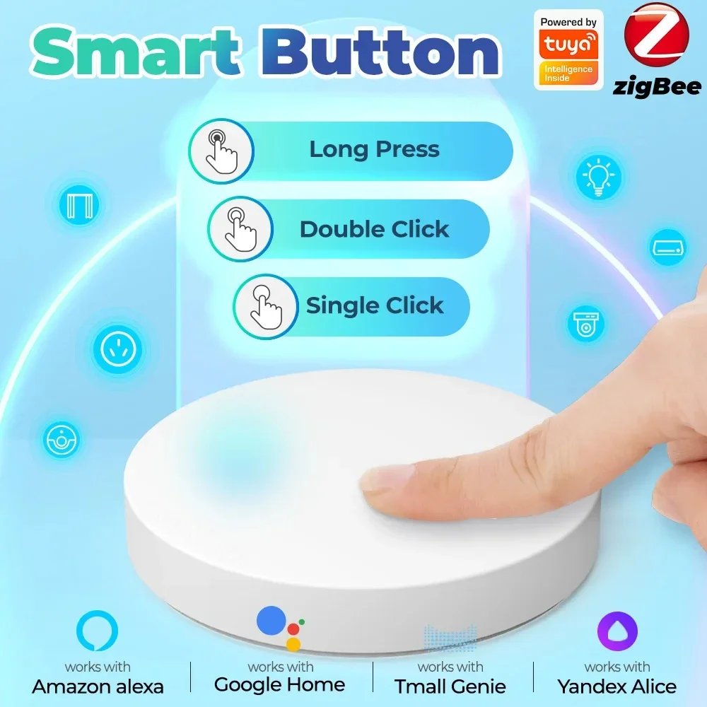 Smart Relay Tuya - Tuya ZigBee Wireless Push Button Smart