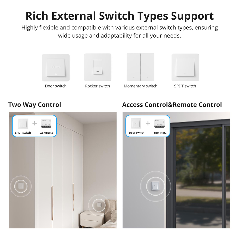 SONOFF ZBMINIR2 Zigbee Smart S - đánh giá và giá Sonoff Mini R4