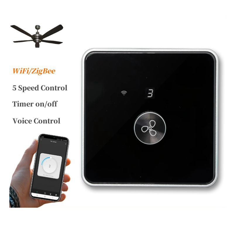 Smart Wifi Fan Switch 5 Speed  - đánh giá và giá Tuya Smart
