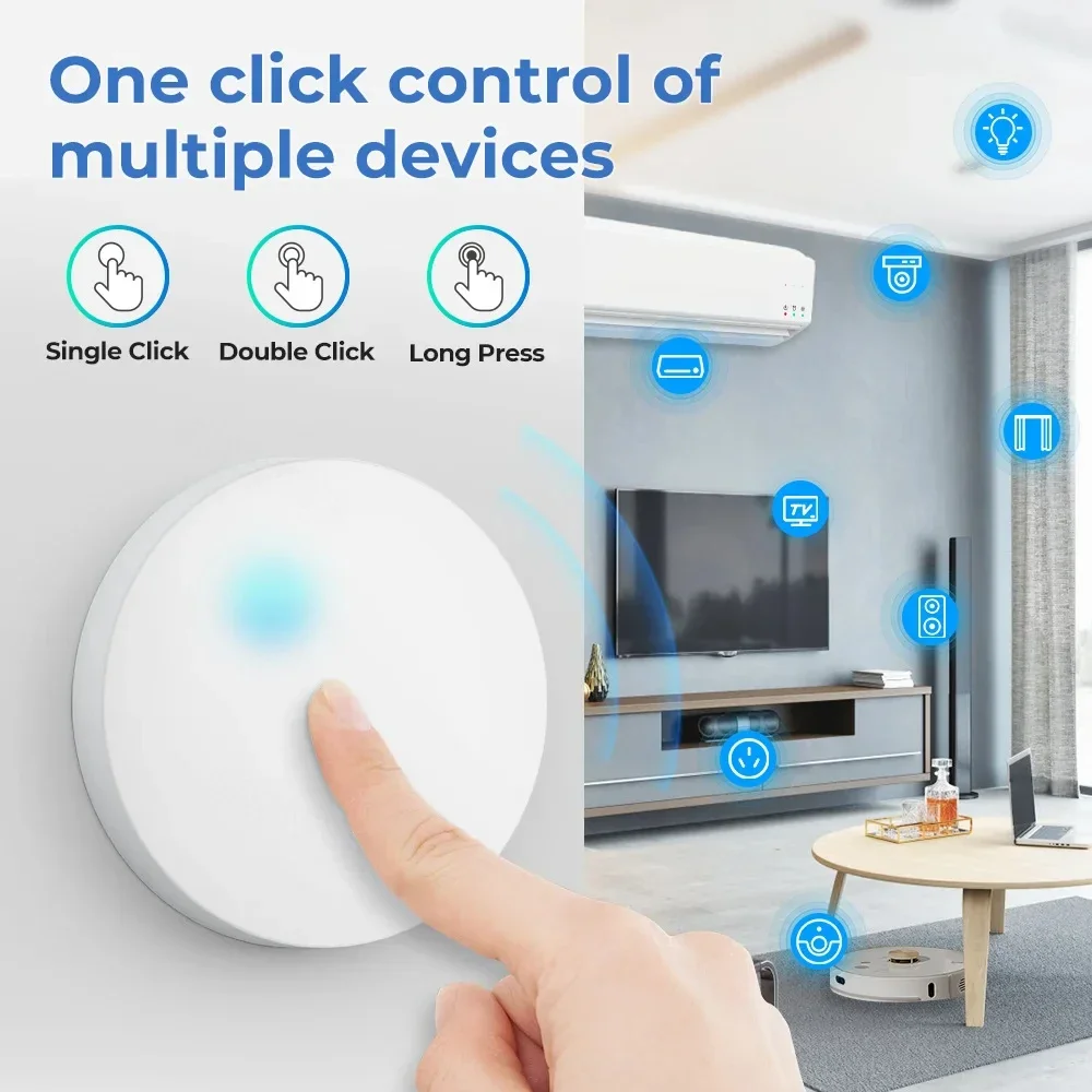 Tuya ZigBee Wireless Push Butt - đánh giá và giá Smart Relay Tuya