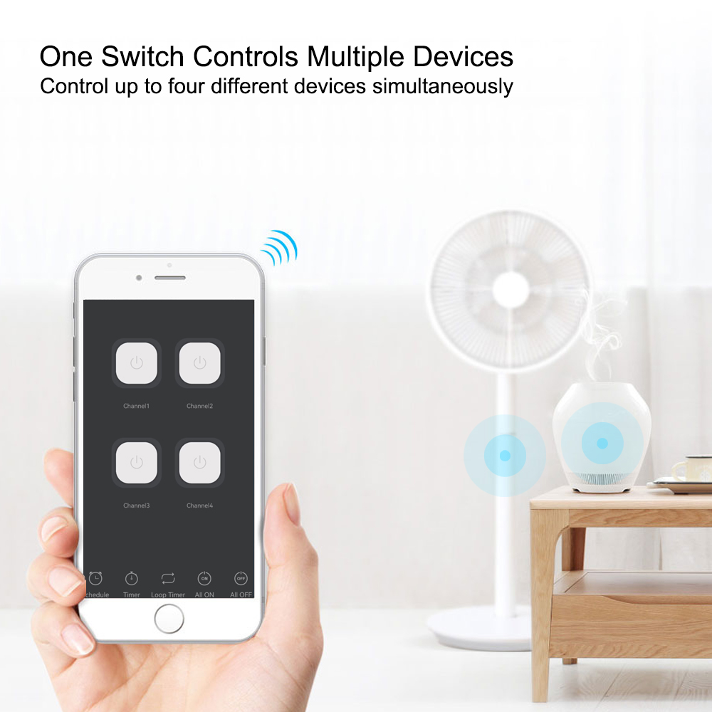 Smart Tuya Switch 4CH Relay Mo - đánh giá và giá Tuya 4 Channel