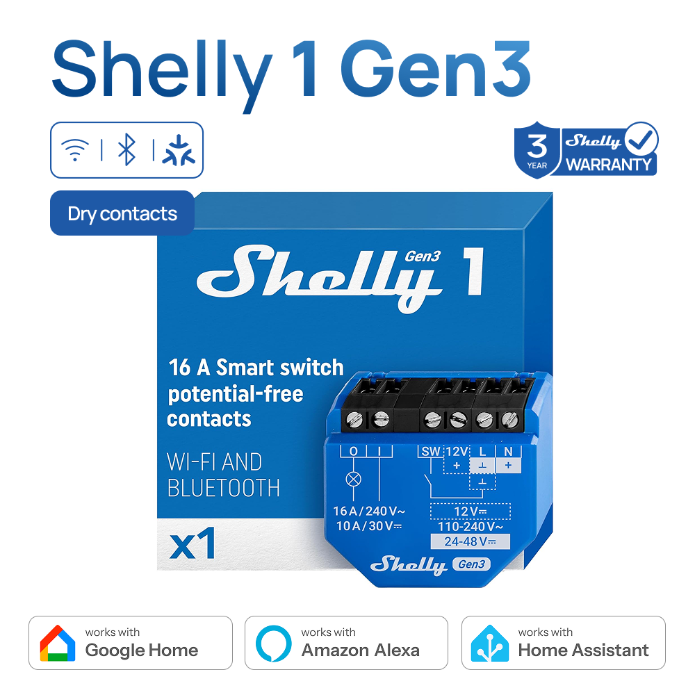 Shelly Plus 1 Nhà Thông Minh C - đánh giá và giá Shelly Plug