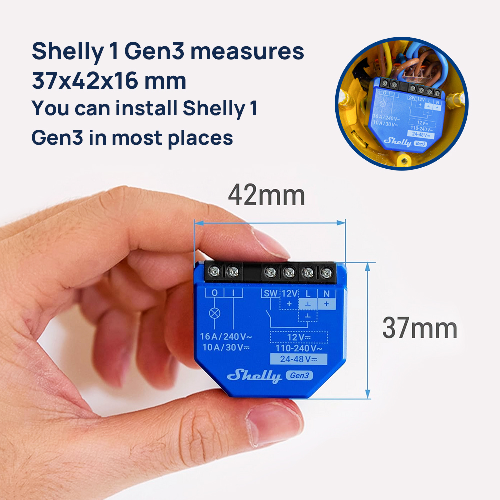 Shelly Plus 1 Nhà Thông Minh C - đánh giá và giá Shelly Plug