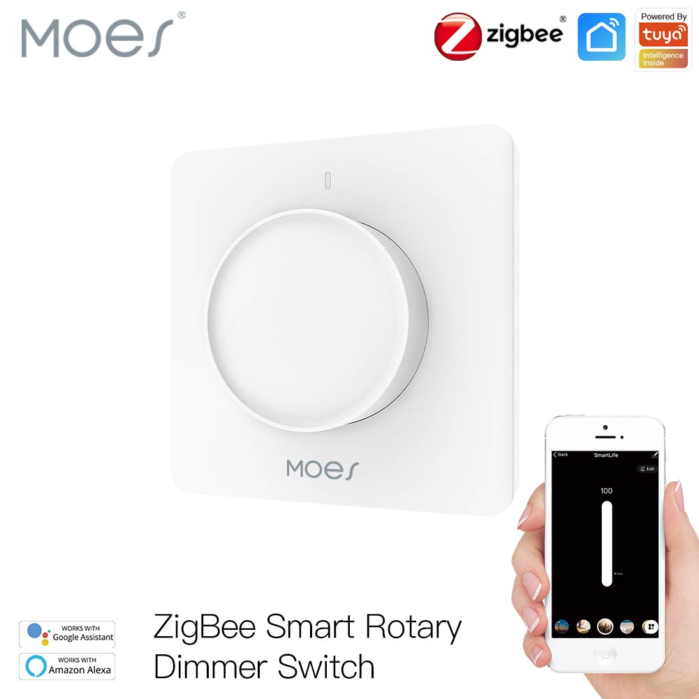 MOES Tuya Zigbee Smart Rotary  - đánh giá và giá Smart Relay Tuya