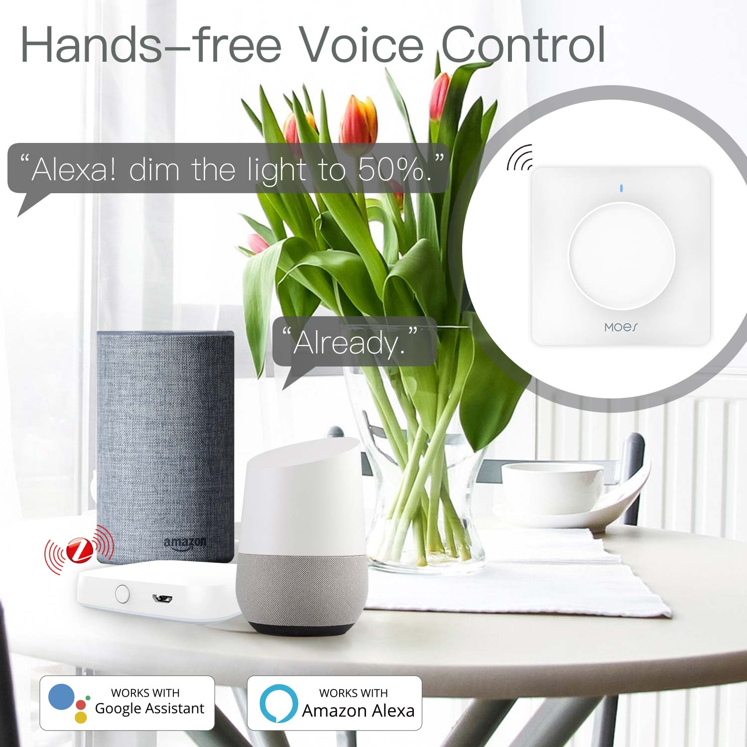 MOES Tuya Zigbee Smart Rotary  - đánh giá và giá Smart Relay Tuya