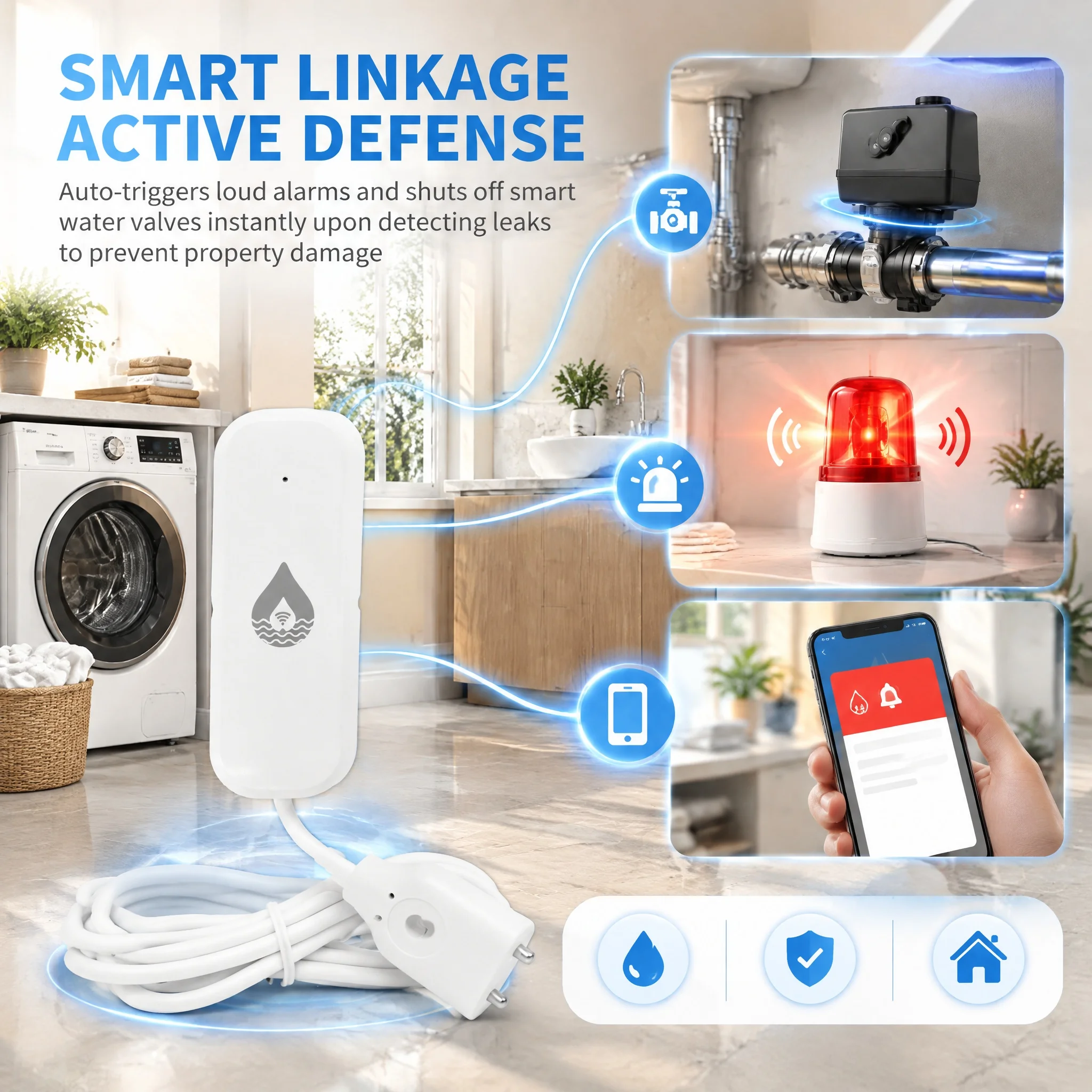 Smart WiFi Water Leak Detector - đánh giá và giá Home Assistant Tuya