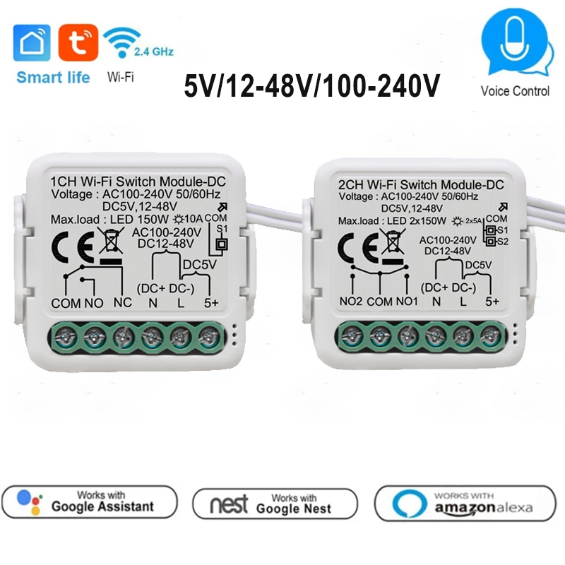 Tuya Smart Dry Contact Switch  - đánh giá và giá Tuya 4 Channel