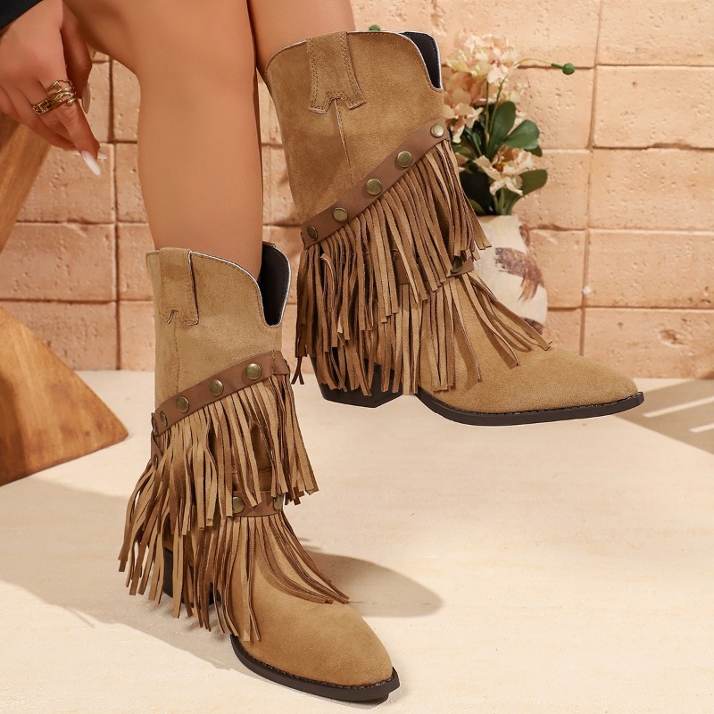 Vintage Tassel Trousers Bootie - đánh giá và giá Tasmota