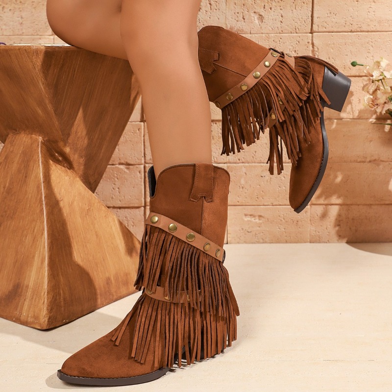 Vintage Tassel Trousers Bootie - đánh giá và giá Tasmota