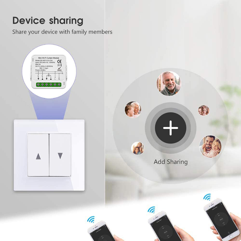 Tuya WiFi Zigbee Smart Curtain - đánh giá và giá Tuya 4 Channel